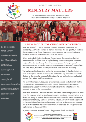 CUMC Newsletter